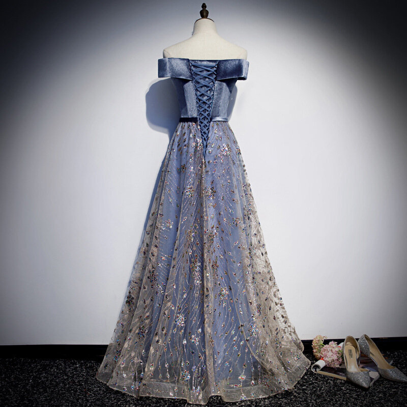 England Stil frauen Abendkleid Bodenlangen Liebsten Ärmellose A-Line Pailletten Stickerei Elegante Formale Prom Kleider
