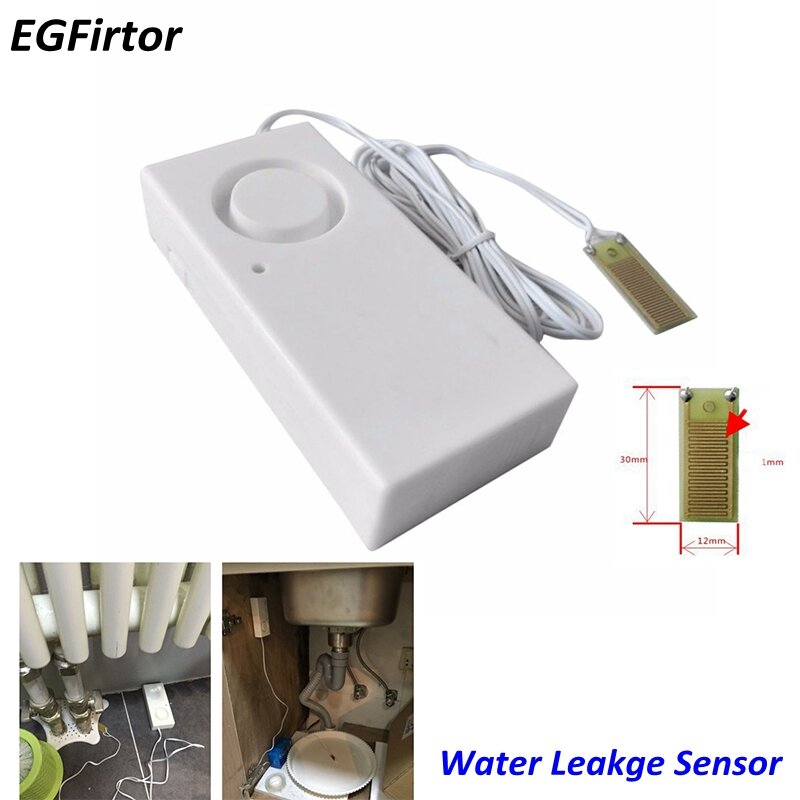 Alarm domowy detektor sygnalizator przecieku wody 110dB niezależny System alarmowy o przepełnieniu czujnik wycieku wody