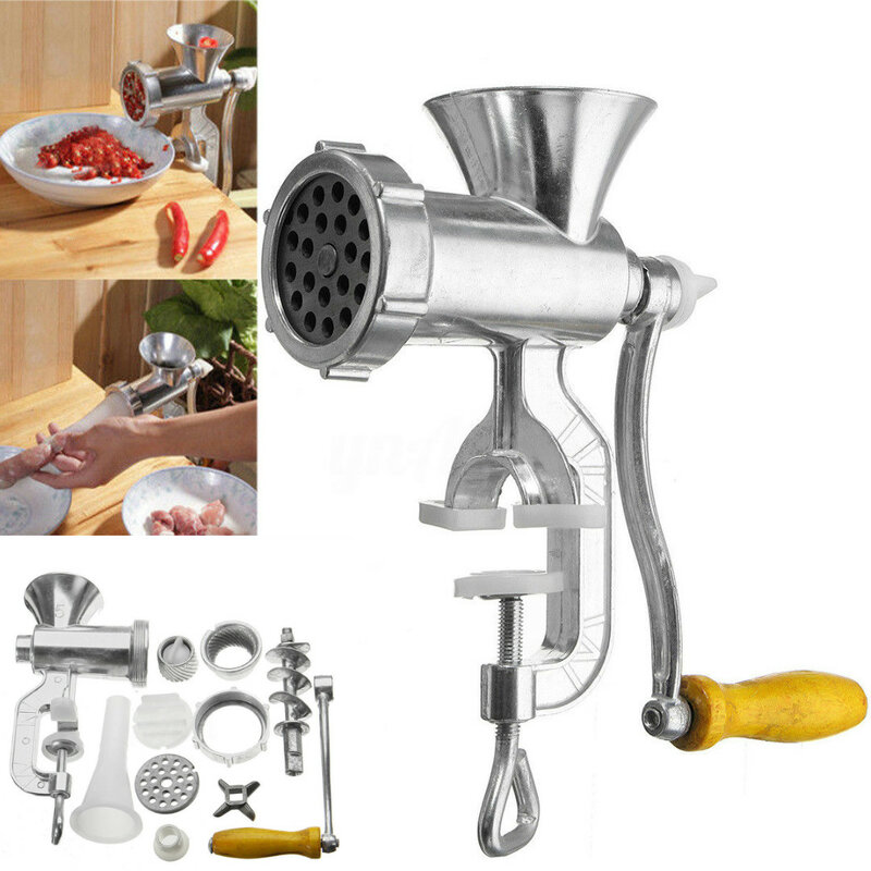 Manual Meat Grinder & Sausage Noodle Dishes Handheld Making Gadgets Mincer Pasta Maker Crank Home Kitchen Cooking Tools