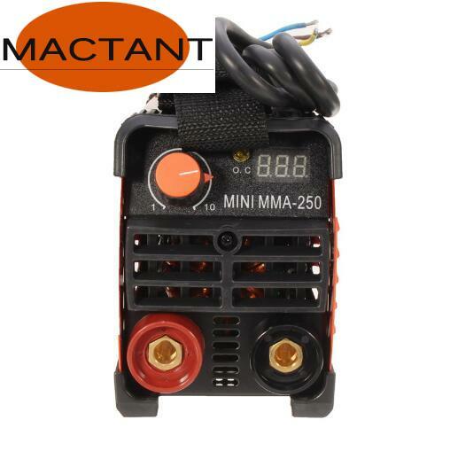MMA-Mini soldador eléctrico de mano, herramienta de máquina de soldadura de arco inversor, 220V, 20-200/250A