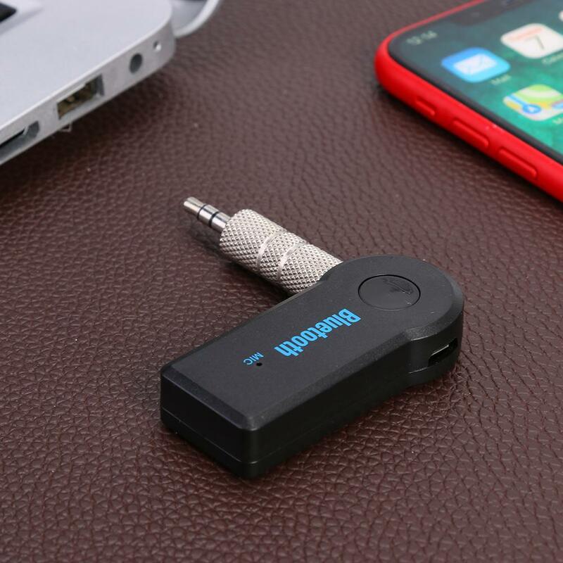 Bluetooth 5.0 Wireless Stereo Audio Receiver Transmitter for 3.5mm AUX Adapter Supporting Sleep Mode and Hand-free Call Accessor