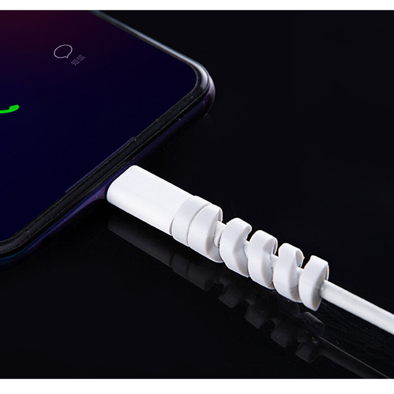Бесплатная доставка, протектор кабеля, силиконовая намотка Шпульки, чехол-органайзер для провода для Apple iphone, USB-кабель для зарядного устройства