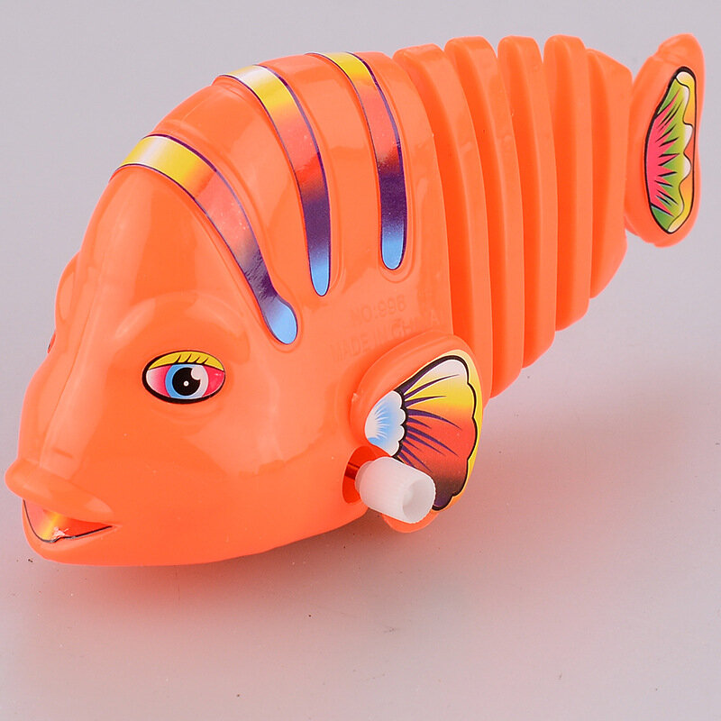 Peixe biônico terrestre 2 a 8 anos de idade brinquedos wind-up peixe balanço fishthat wag suas caudas brinquedos de peixe exercício cérebro menino presente do bebê