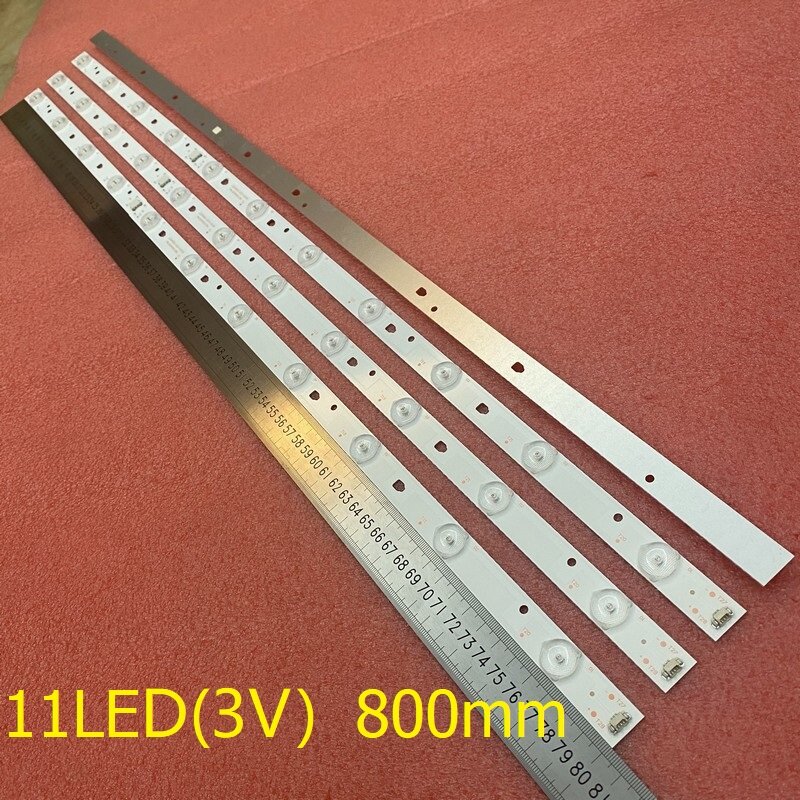 4 pces 11led backlight strip para jvc LT-40M640 MTV-4128LTA2 LT-40C540 lsc400hn01 LT-40E71 (a) LED40D11-ZC14-03 (b) LED40D11-01