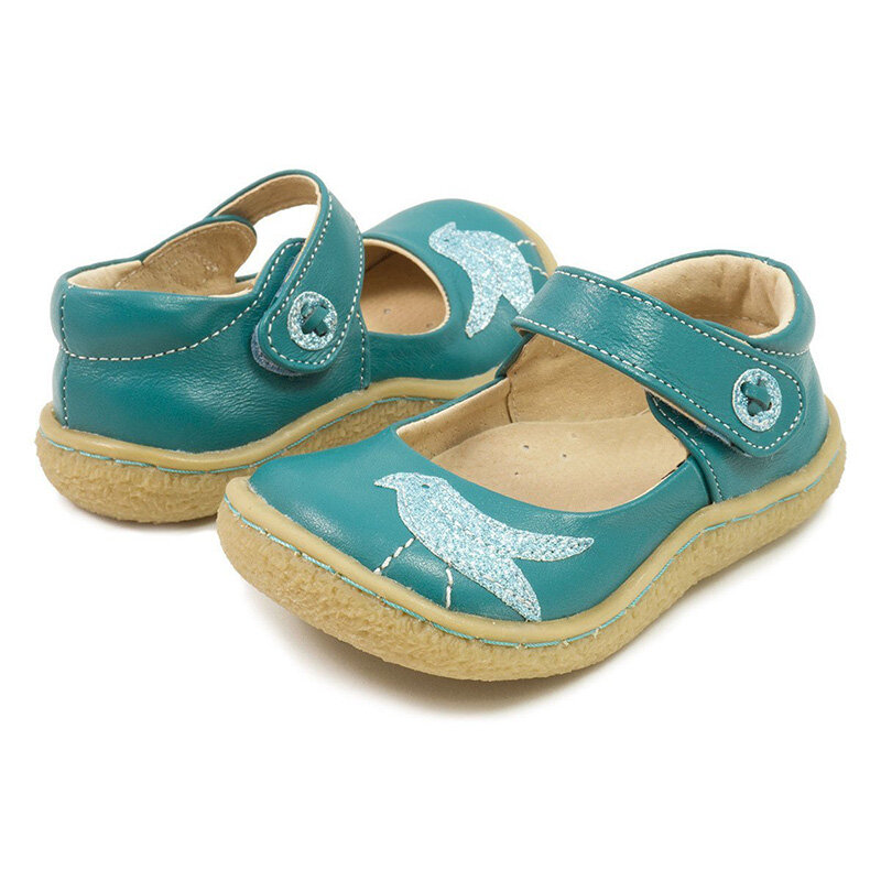Tipsietoes alta qualidade da marca de couro genuíno crianças da criança menina sapatos para moda tênis descalço mary jane navio livre