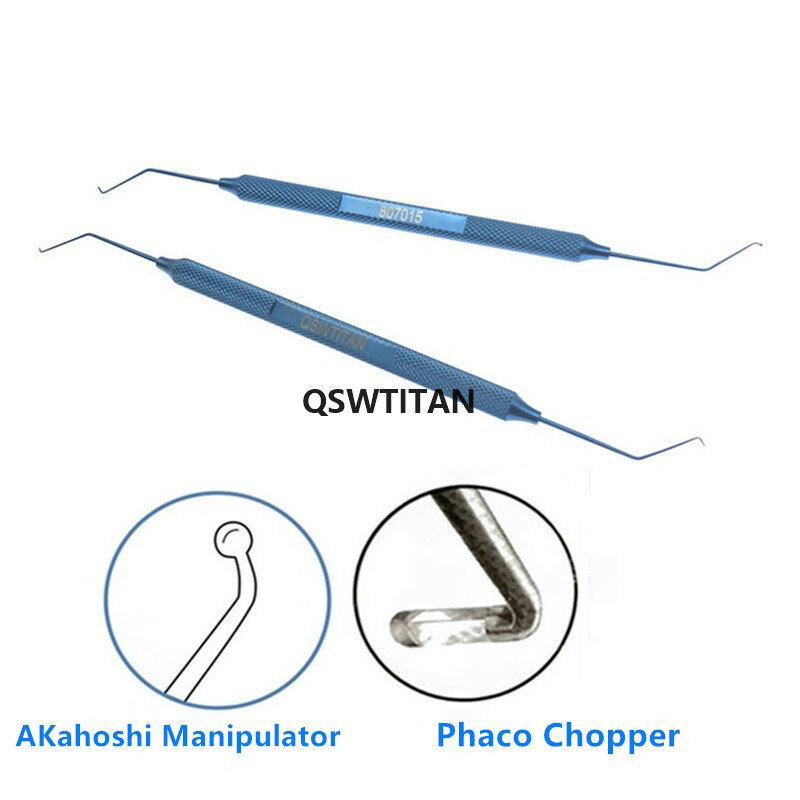 Titan 1,25mm 1,95mm Doppel Phako Chopper ophthalmic chirurgie instrument