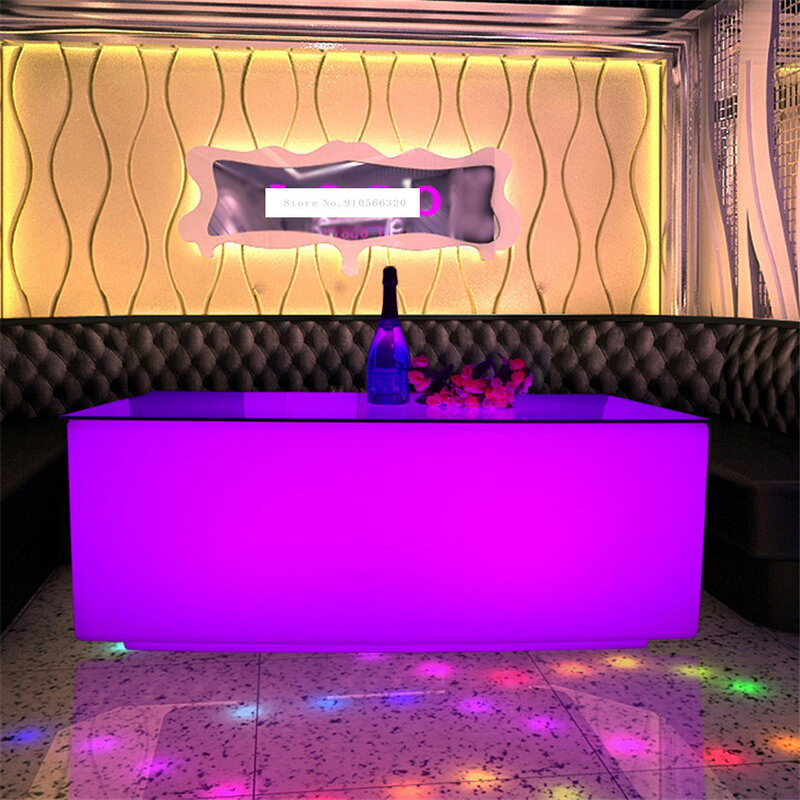 Table de Bar LED étanche et colorée avec télécommande, décoration de maison, Table basse moderne, lumière Led, 16 couleurs