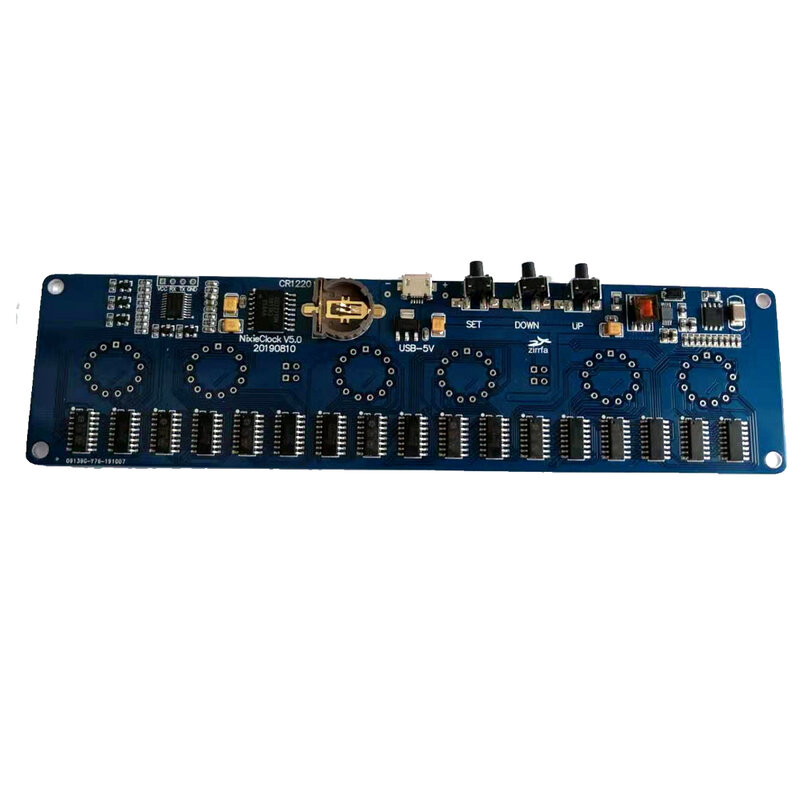 Zirrfa-Kit de carte de circuit électronique, horloge LED numérique, tube Nixie, PCBA, sans tubes, bricolage, 5V, 14