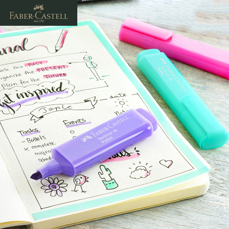 FABER CASTELL 154863 флуоресцентная ручка, маркер Textliner Pastel флуоресцентные разноцветные конфеты Marker Mark Office School Канцтовары