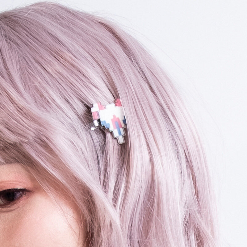 Pinza para el pelo de Anime Danganronpa Chiaki Nanami, accesorios de cosplay, horquilla de avión, bonito