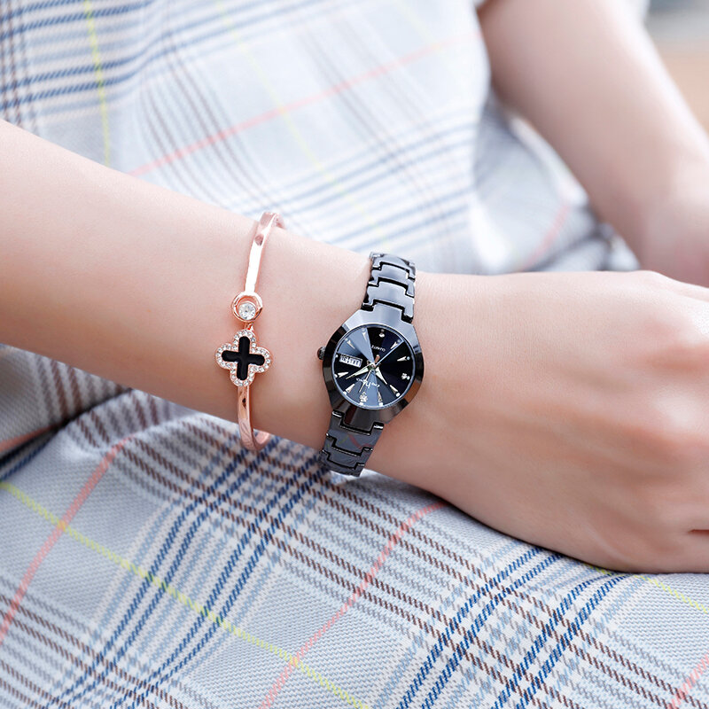 คุณภาพสูงนาฬิกาแฟชั่นผู้หญิงนาฬิกาควอตซ์2024นาฬิกาสุภาพสตรีขนาดเล็กปฏิทินนาฬิกา Montre Femme