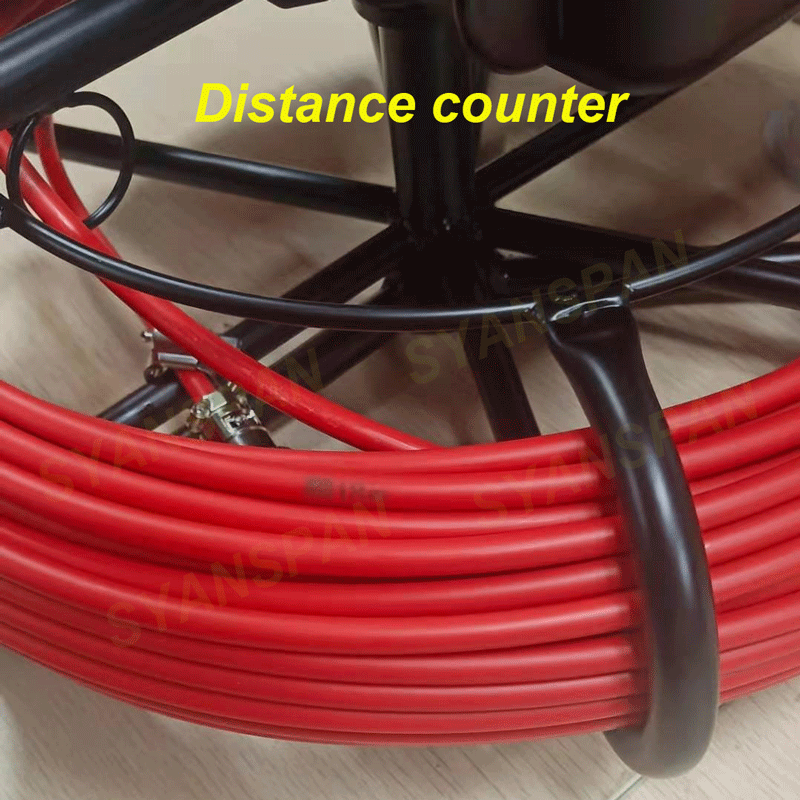 7mm in Diameter Red Wire 20-50M SYANSPAN Wireless Wi-Fi Pipe Inspection Video Camera,Drain Sewer Pipeline Industrial Endoscope