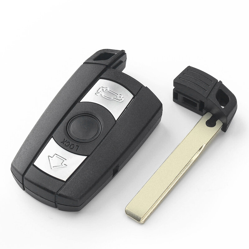 KEYYOU-Shell chave remoto com ou sem a bateria, substitua Shell chave, BMW E61, E90, E82, E70, E71, E87, E88, E89, X5, X6, 1, 3, 5, 6 séries, botão 3