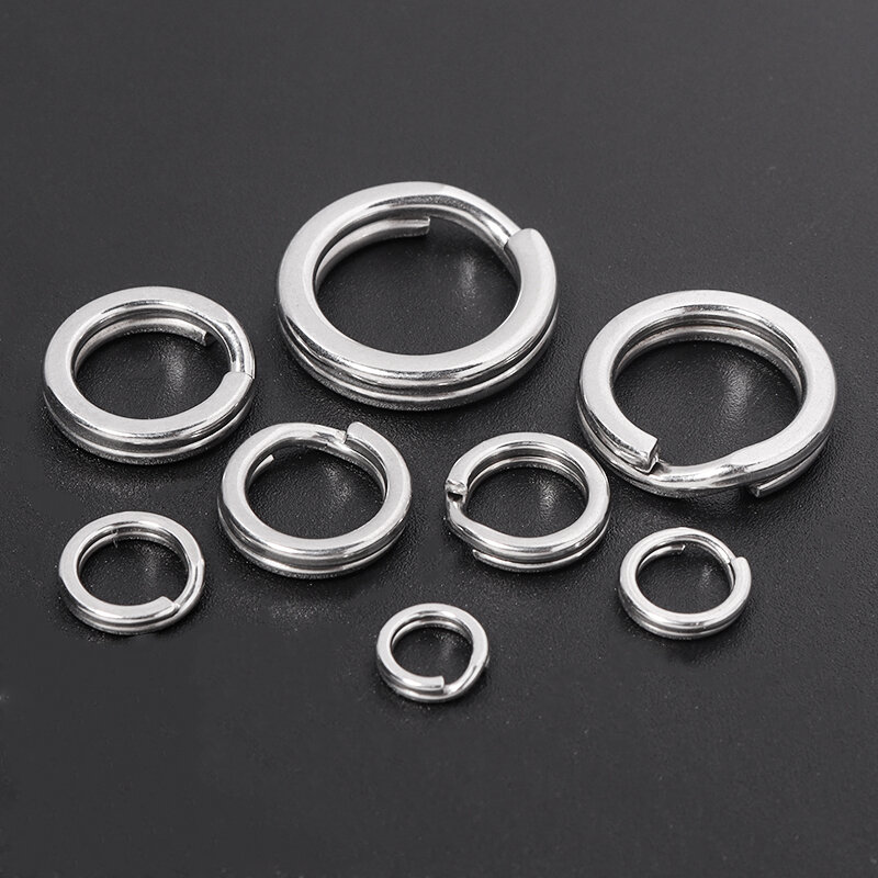 Louleur-llavero de acero inoxidable 316, anillo dividido para llavero, fabricación de joyas Diy, Sleutelhanger