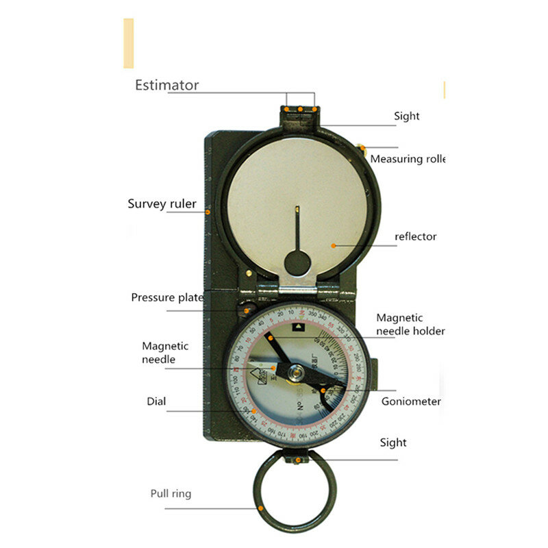 DQL-4 Harbin Geological Compass Military 51 Type Mining Multifunctional Pointing Navigation Luminous Mountaineering