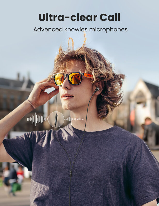 UGREEN Verdrahtete Kopfhörer MFi Zertifiziert Blitz Ohrhörer mit Mikrofon Noise Cancelling Kopfhörer HiFi Stereo Für iPhone 12 11