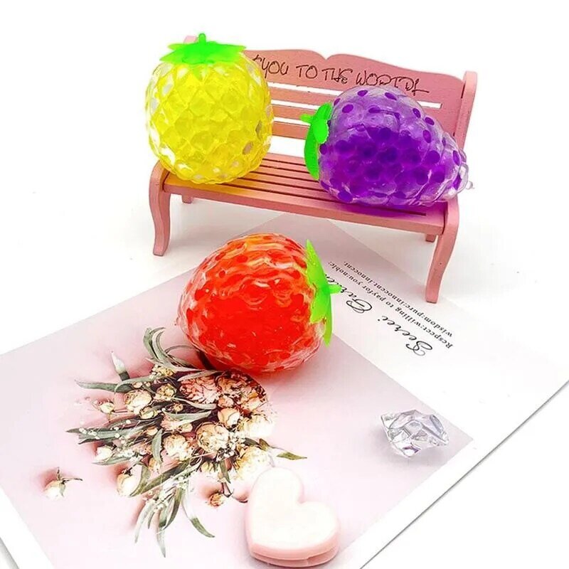 Kolorowe kulki owocowe zabawki antystresowe gniotka wycisnąć ulga antystresowe dzieci śmieszne dowcipy dowcipy dla dorosłych prezenty dekompresji