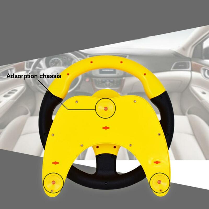 เด็กน่ารัก Setir Mobil ของเล่นจำลองแสงขับรถเสียงเพลงตลกเด็กการศึกษาอิเล็กทรอนิกส์กระเป๋าเดินทางเด็กของเล่น