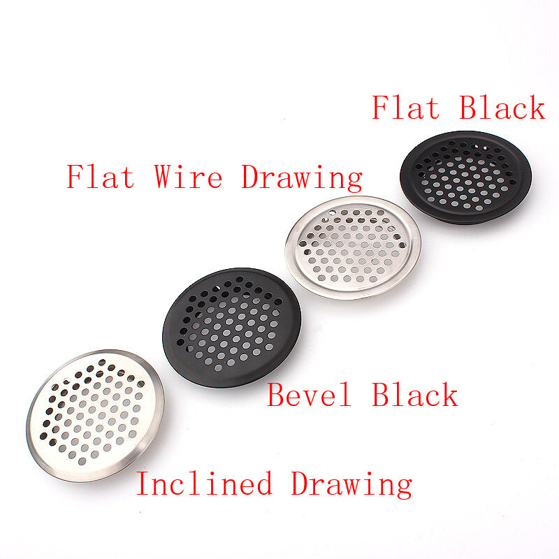 1 PCS shoe ark wardrobe cabinets air-vent cover ventilated mesh black silver breather hole plug