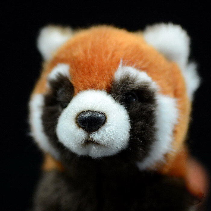 Baru 1 Buah 23Cm Mainan Realistis Boneka Panda Kecil Mewah Mainan Lunak Seperti Hidup Kucing Beruang Panda Merah untuk Hadiah Anak-anak