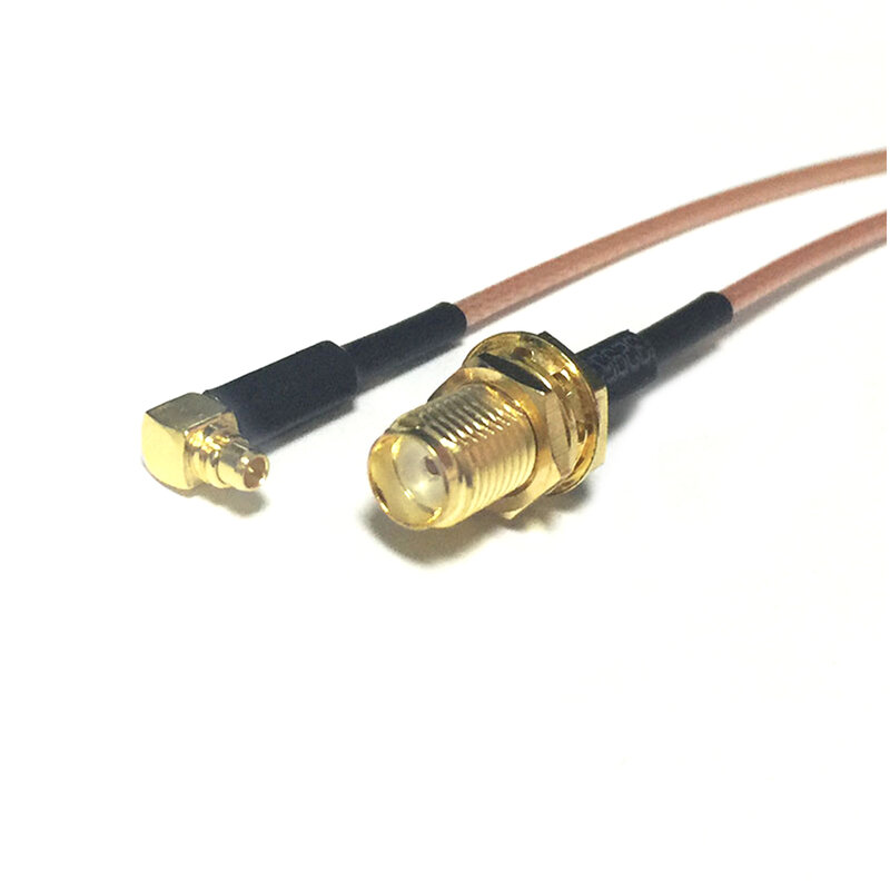 1PC nowy SMA żeńskie gniazdo nakrętka przełącznik MMCX męskie złącze wtykowe RG178 kabel 15CM 6 "Adapter hurtownie szybka wysyłka