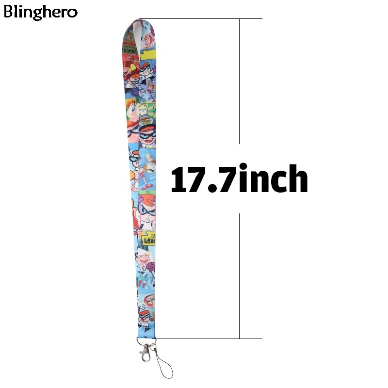 Blinghero nadruk kreskówkowy uchwyt na telefon dziecięcy smycz na klucze telefon paski na szyję z kluczami plakietka identyfikacyjna BH0222