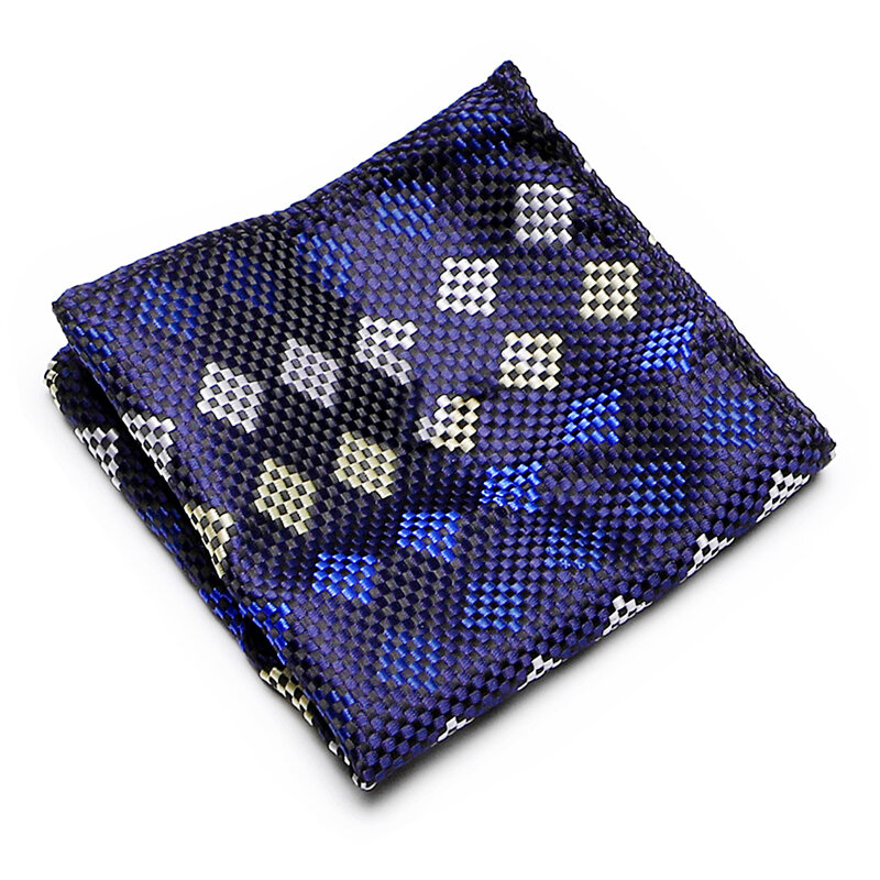 126 Many Color Top grade Nice Handmade Newest style  Woven Pocket Square Plaid Gold Dropshipping April Fool's Day