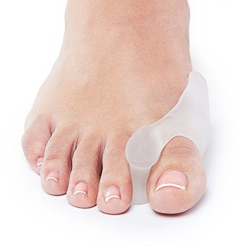 นิ้วเท้าเครื่องมือที่รองปุ่มหัวแม่เท้าเจล Pad Stretcher Nylon Hallux Valgus Protector Guard Toe Separator Orthopedic Straightener Foot Care