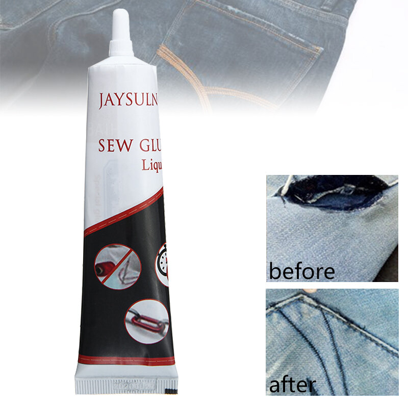 50 г Ткань приклеить клей ткань безопасный жидкий клей набор для шитья ремонт одежды джинсовой кожи все ткани DIY ручной работы подарки