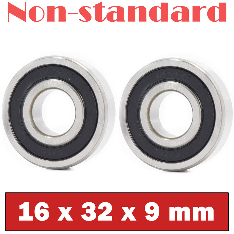 Rodamientos de bolas no estándar, diámetro interno de 16mm, 16x32x9mm, 2 uds., 16329