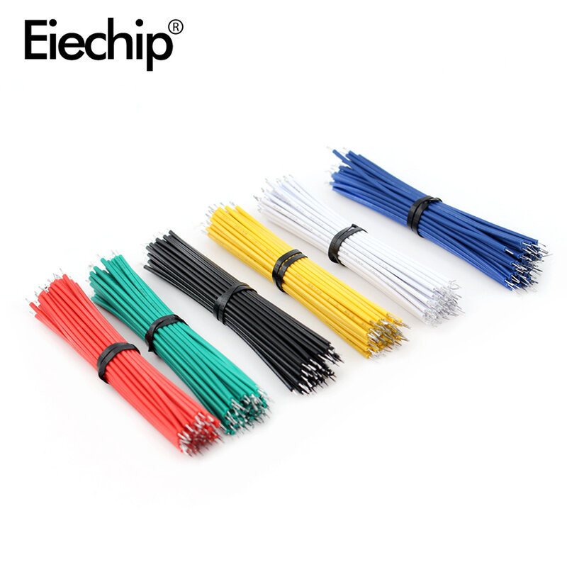 120PCS/Set 24AWG Tin-Plated Breadboard PCB Solder Cable 24AWG 8cm Fly Jumper Wire Tin Conductor Wires 1007-24AWG Connector Wire