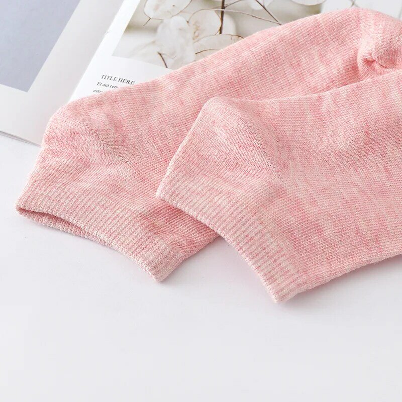Calcetines tobilleros invisibles de algodón suave para mujer y niña, medias cortas de boca baja a la moda, regalo de verano, 10 unidades = 5 pares