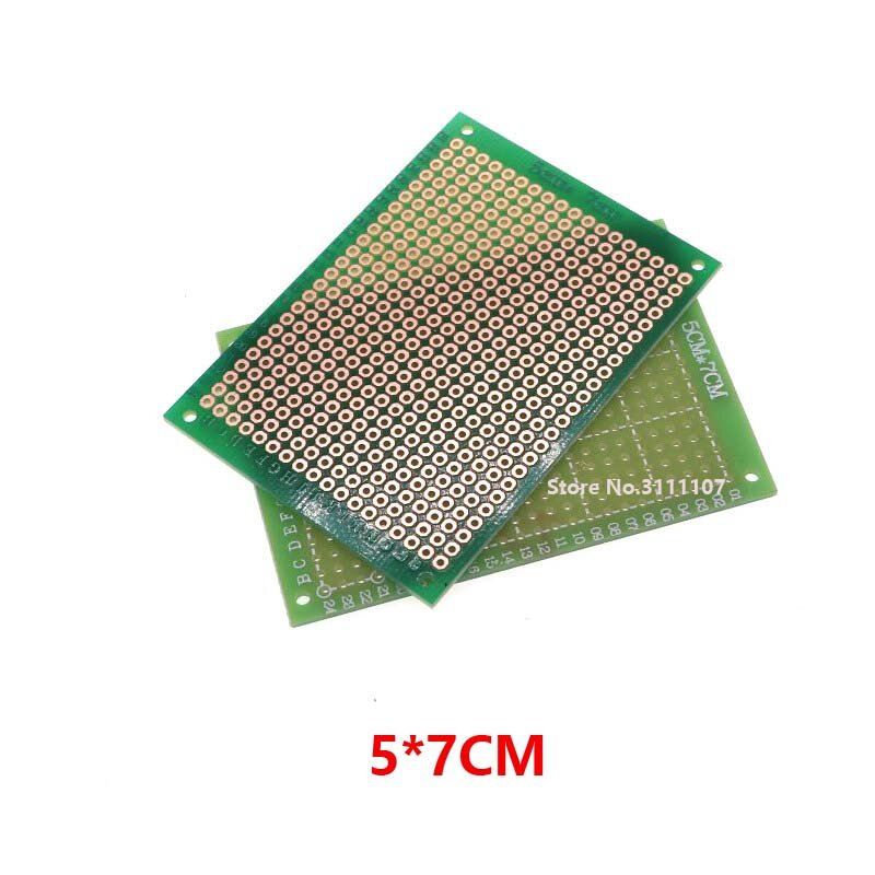 20 Cái/lốc 2X8 3X7 4X6 5X7Cm Mặt Đôi Nguyên Mẫu Tự Làm Đa Năng mạch In PCB Board Protoboard Pcb Bộ