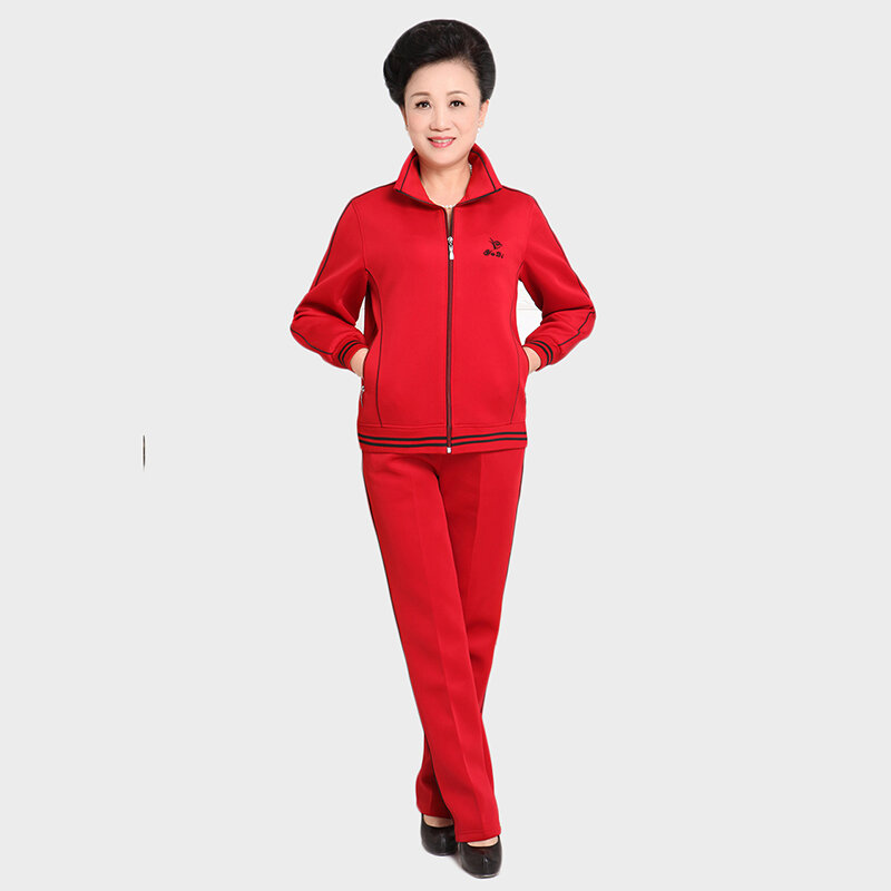 Oversize women clothes Sporting suit female Elegant Middle age clothing Lady clothes set Casual 2 piece set Quality Assurance 77