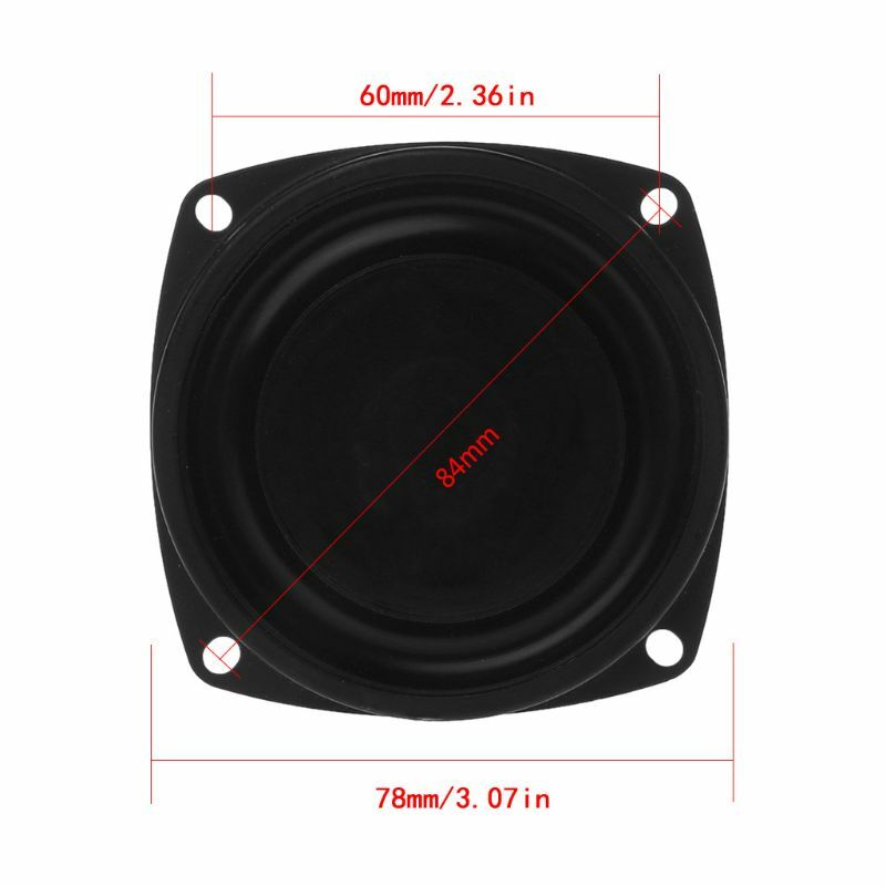 2PCS Woofer Radiator Bass Passive Speaker 3" Low Frequency Loudspeaker Diaphragm Vibration Plate DIY 10166