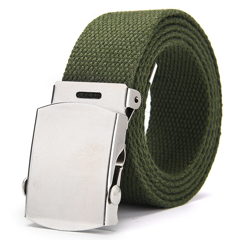 Cinturón táctico del ejército para hombre y mujer, correa de lona de 3,8 cm, informal, a la moda, novedad