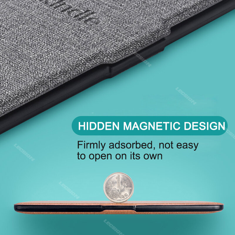 Funda magnética de tela inteligente para Kindle 8th SY69JL generación 2016, carcasa de cuero con tapa, Auto Sleep Wake
