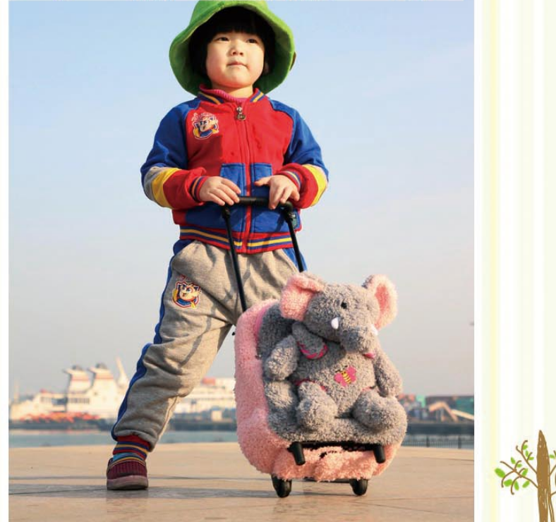 Чемодан на колесиках для детей 1-6 лет, съемная сумка на колесиках, школьная сумка, рюкзак для детского сада с изображением слона, сумки для багажа на колесиках