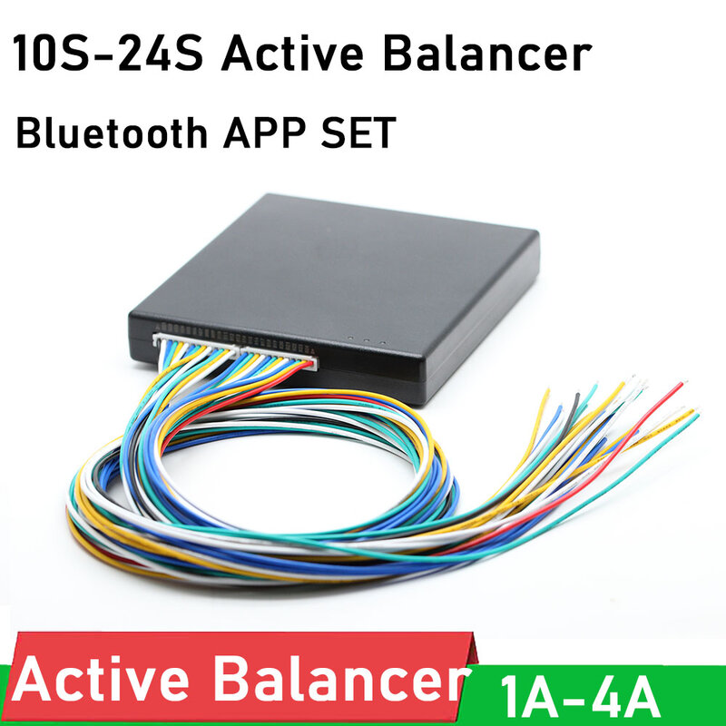 Transferência de energia ativa do equilíbrio do equalizador do app 10s-24s 4a inteligente com bluetooth 13s 14s 16s 20s bateria de lítio li-ion lifepo4 bms