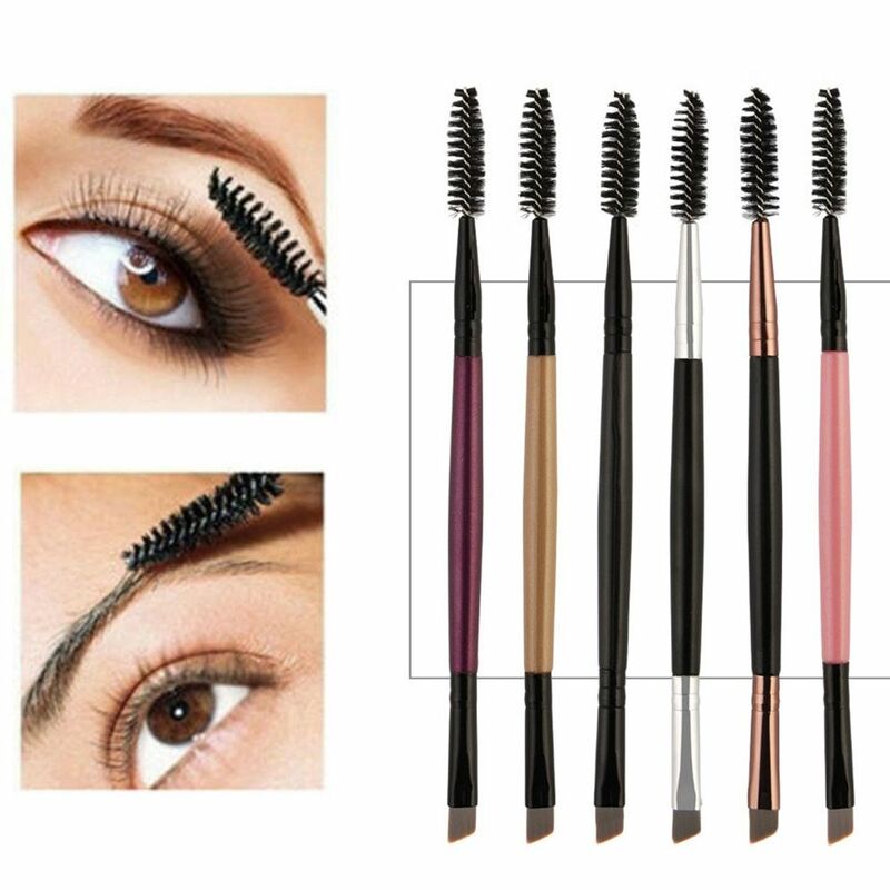 Eyelash Eyebrow Brush Double Head Eyeliner Brush Mascara Wand Applicator Eye Lashes Makeup Tools