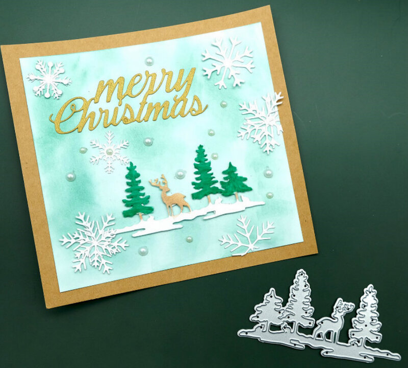 InLoveArts-troqueles de corte navideños, troqueles de corte de Navidad, plantilla Fustelle, troqueles artesanales, molde de puntada Natal, 2020