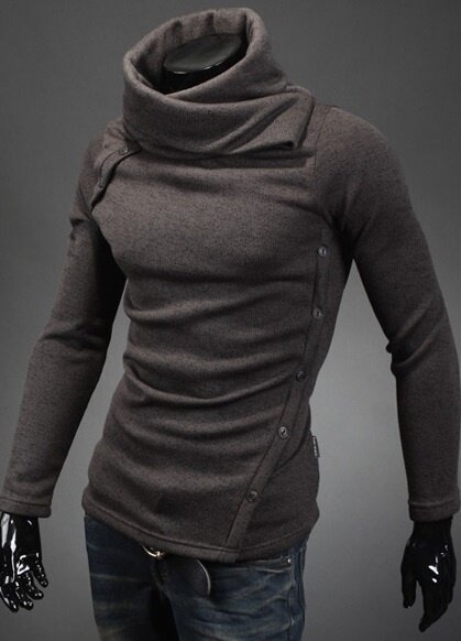 2019 neue männer mode warme lange ärmeln rollkragen pullover jacke casual kragen pullover straße komfortable pullover XS-4XL