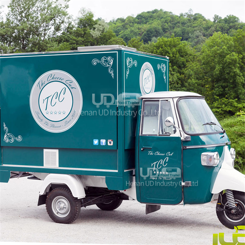 전기 가스 모바일 식품 카트 3 바퀴 아이스크림 식품 트럭 판매 새로운