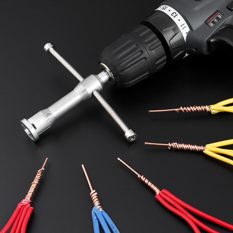 Wire Twisting Tools Wire Stripper and Twister Tools Portable Quick Connector Twist Wire Tool Stripping and Twist Wire Cable