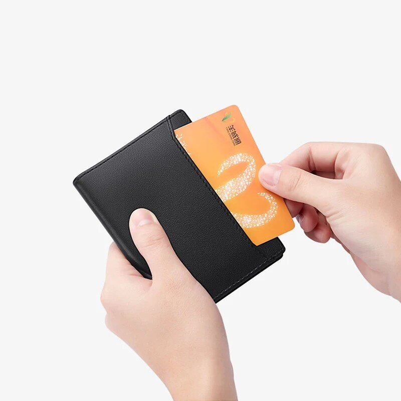 Williampolo-carteira de couro genuíno para homens, titular do cartão, couro real, design de moda, com caixa de presente, pl205265