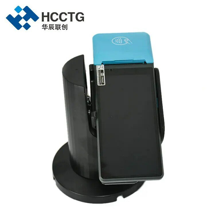 Cartão de crédito desktop universal rotatable ajustável pos terminal suporte com ajustar braçadeira/suporte (PS-S02)