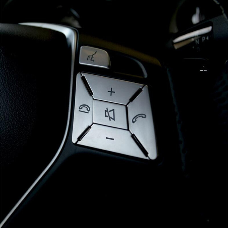 Lenkrad Taste Schalter Trim Abdeckung Aufkleber Für Mercedes Benz A B C E Ml Gl Cla Gla Glk Sl slk Klasse W176 W246 W212 W204