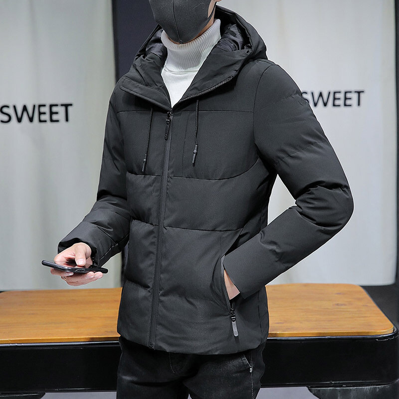 MRMT jaket hangat kasual pria, mantel pakaian luar jaket bantalan katun untuk pria 2024