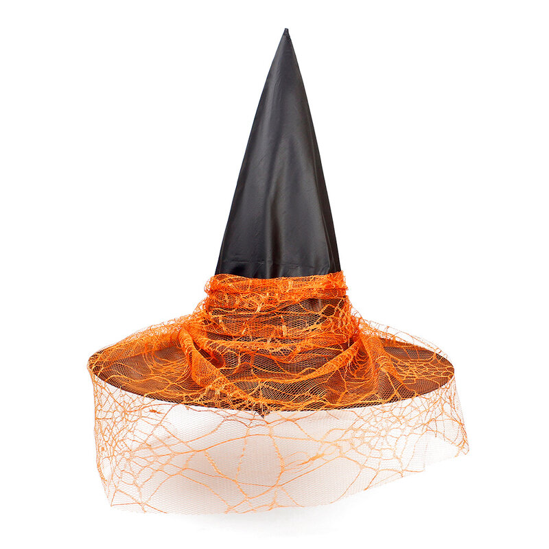 Adereço decorativo de bruxa, chapéu para crianças cosplay de bruxa, chapéu para cabelo de poliéster com talento