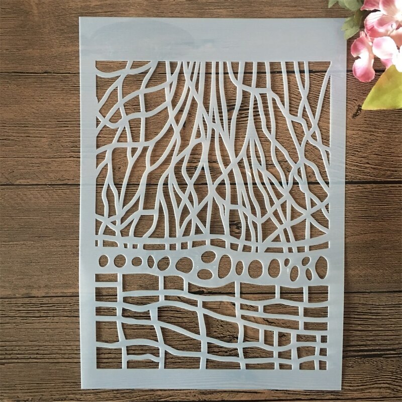 A4 29cm Spider Web Net DIY Layering Stencils Wall Painting Scrapbook Coloring Embossing Album Decorative Template